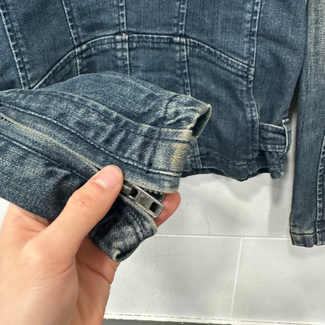 빈티지 y2k 멀티지퍼 데님자켓 상품이미지7