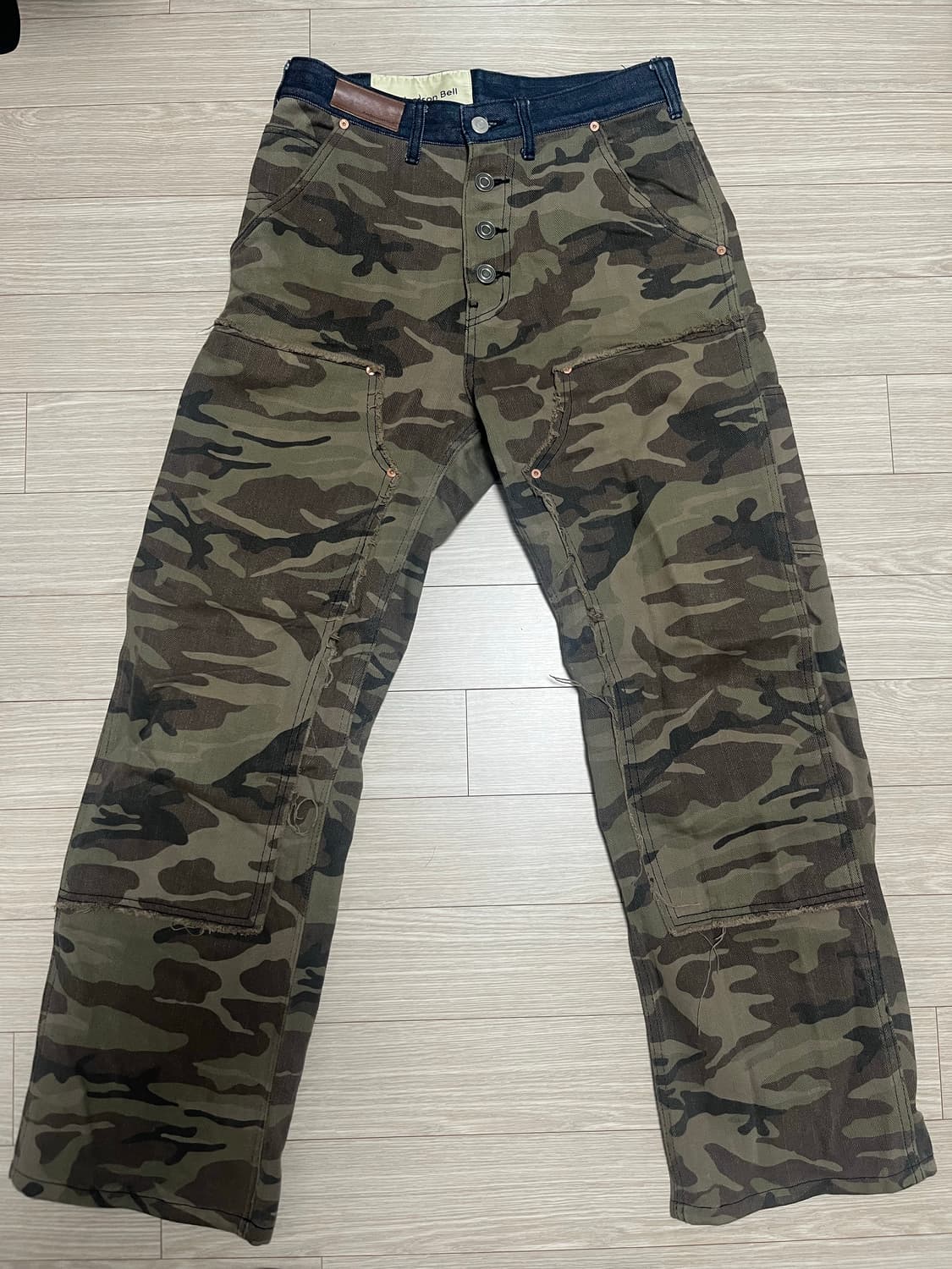 앤더슨벨 카모플라쥬 카펜터 팬츠 상품이미지2