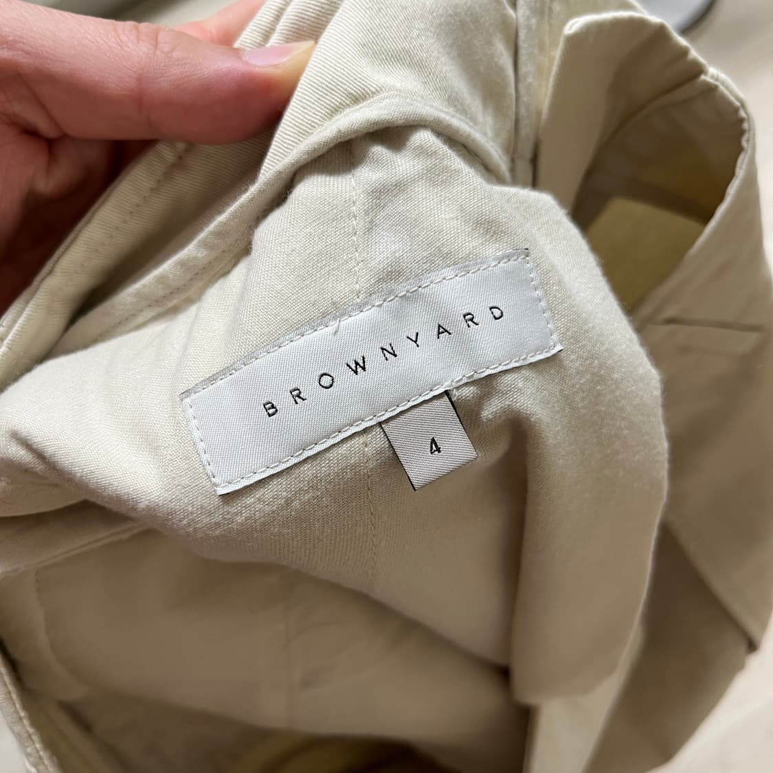 [4] 브라운야드 카고 팬츠 아이보리 상품이미지3