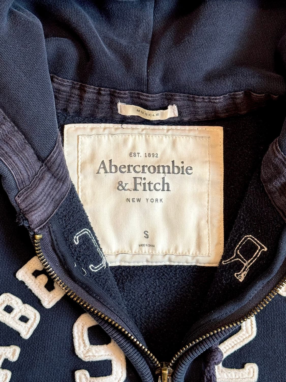 아베크롬비 아플리케 후드집업 상품이미지5