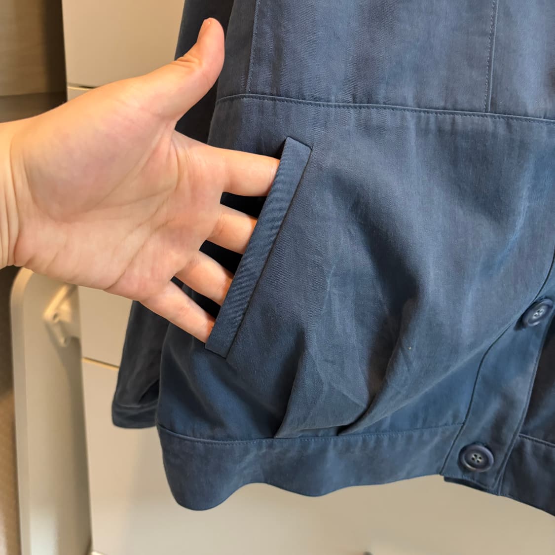 빈티지 미드나잇 블루 라운드넥 자켓 상품이미지7