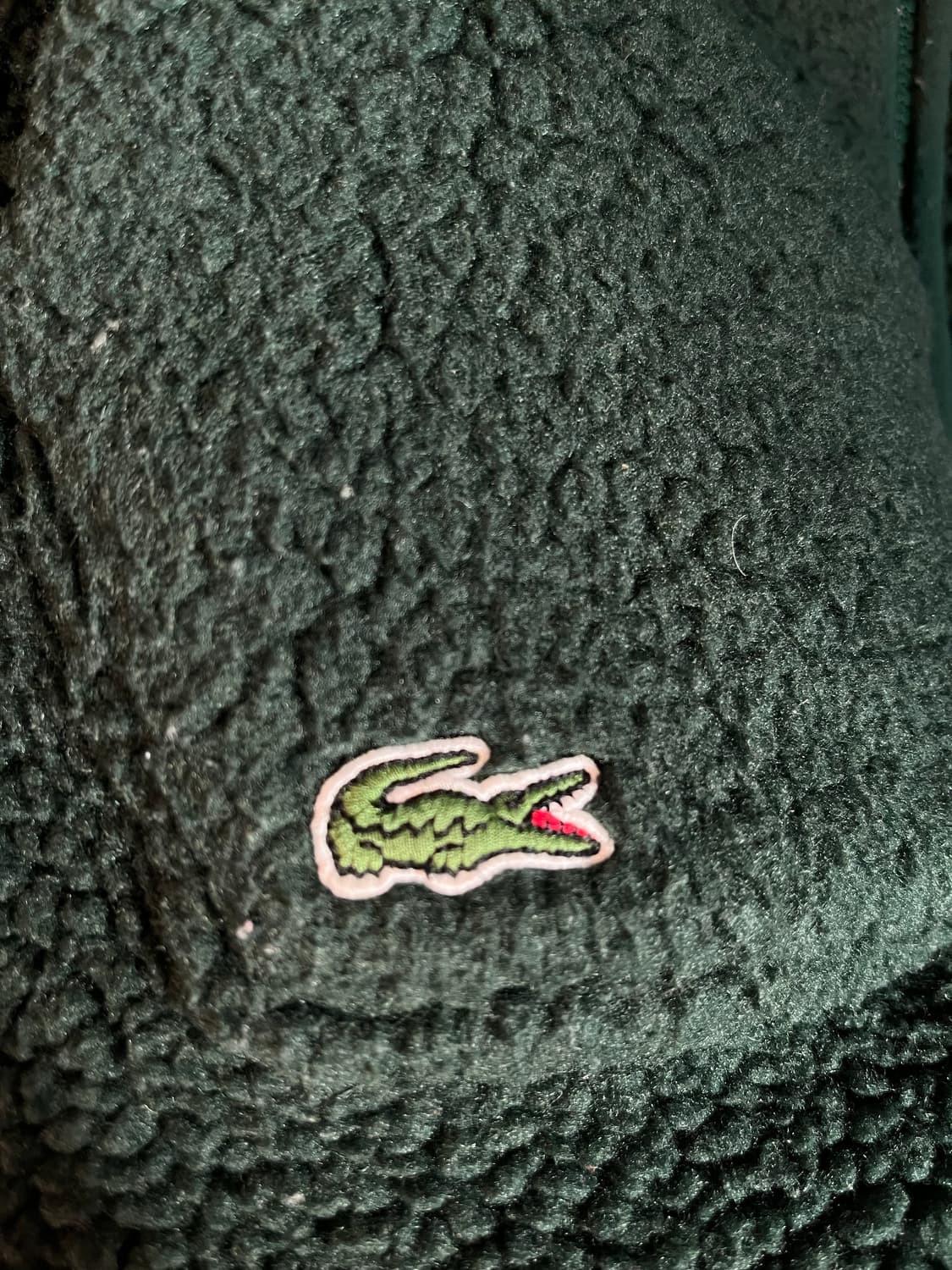 라코스테 플리스 베스트 뽀글이 조끼 그린 (L) 상품이미지5