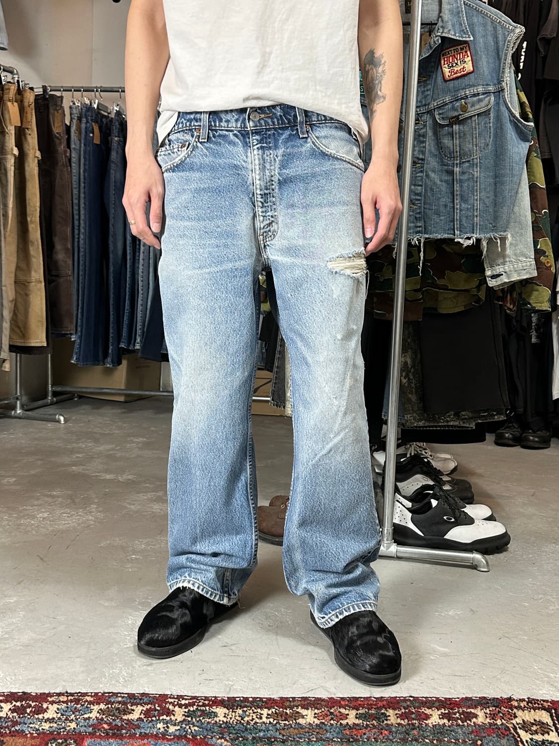 90's USA Made 빈티지 리바이스 517 부츠컷 상품이미지3