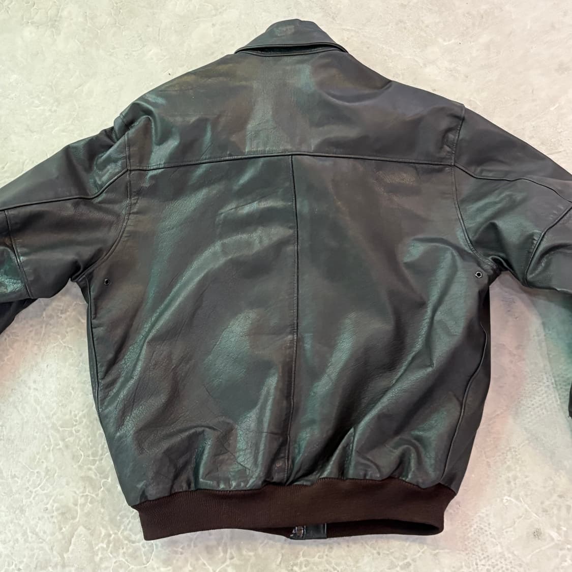 [L] USA LL BEAN 엘엘빈 A2 고트스킨 레더 자켓 상품이미지5