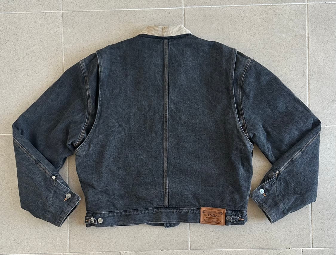 90s 빈티지 폴로 덩가리 자켓 블랙 L 상품이미지2