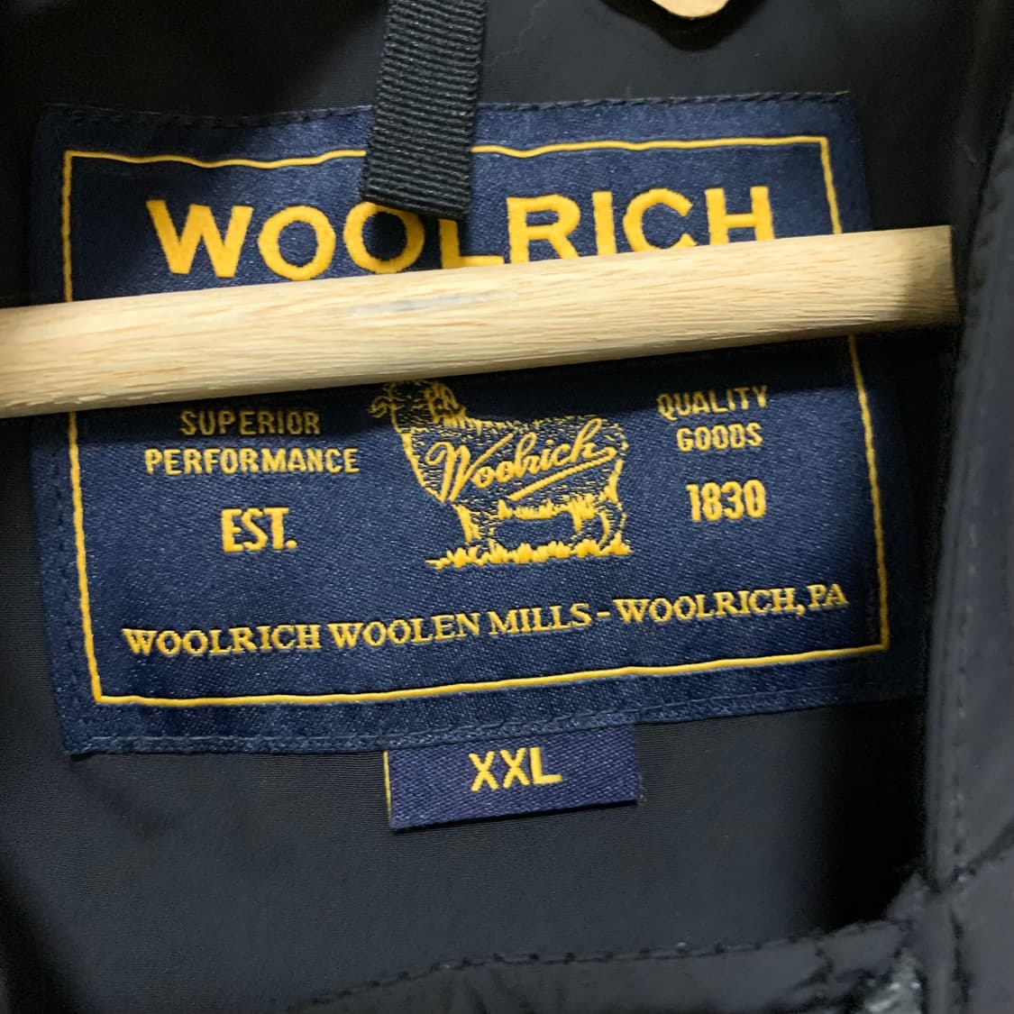 울리치 빈티지 블랙 후드 롱 퍼 야상 점퍼 투웨이 지퍼 y2k 상품이미지5