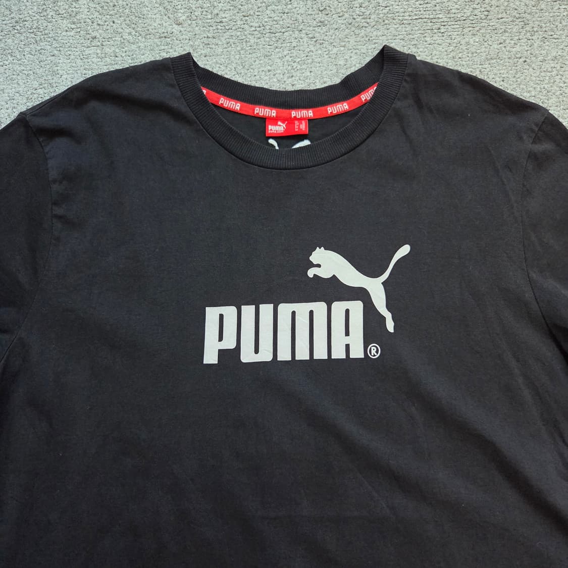Puma 푸마 블랙 반팔 티셔츠 L-XL(100-105) 상품이미지2