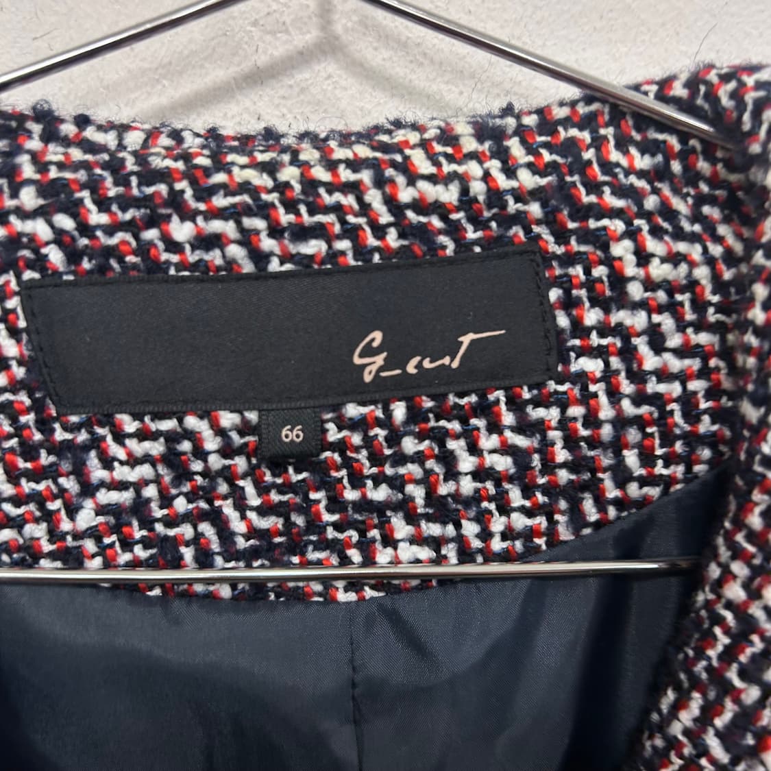 지컷 세일러 카라 울 트위드 숏자켓 상품이미지3