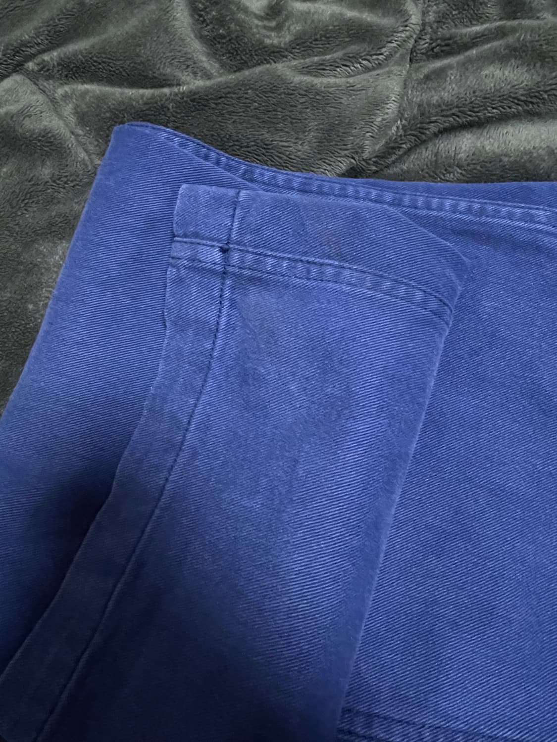 [L] ryoo 알와이오오 페인터팬츠 블루 상품이미지6