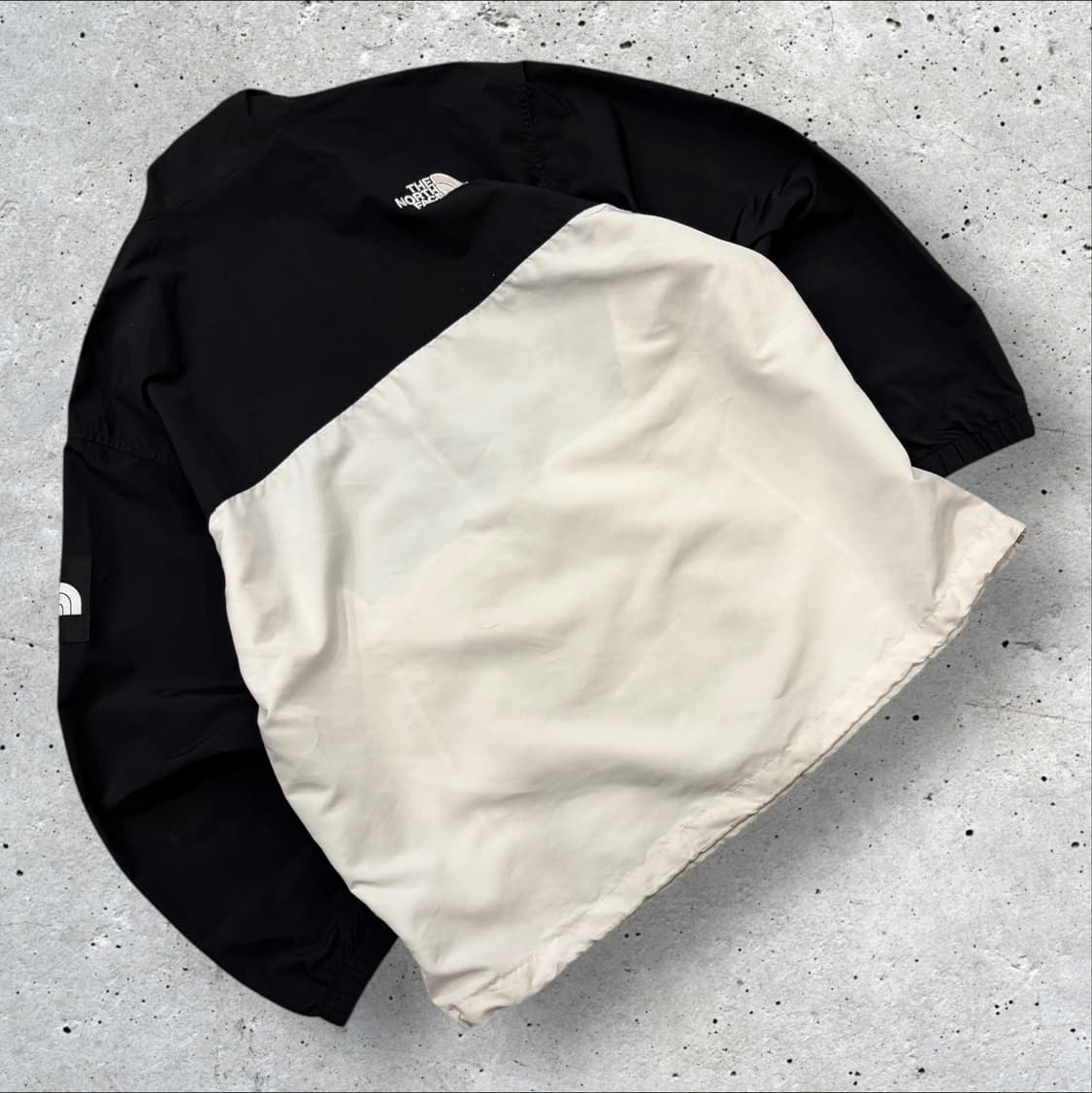 [XL] 노스페이스 화이트라벨 블랙/화이트 아노락 바람막이 B511 상품이미지2