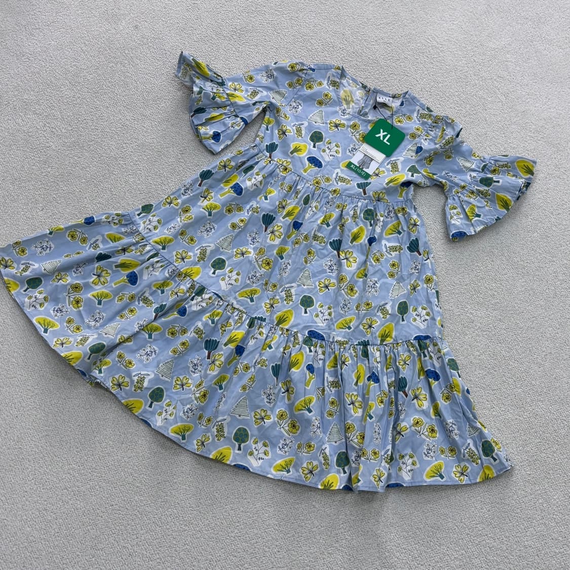 XL 새상품 엘르 키즈 플라워 원피스 0403E 상품이미지1