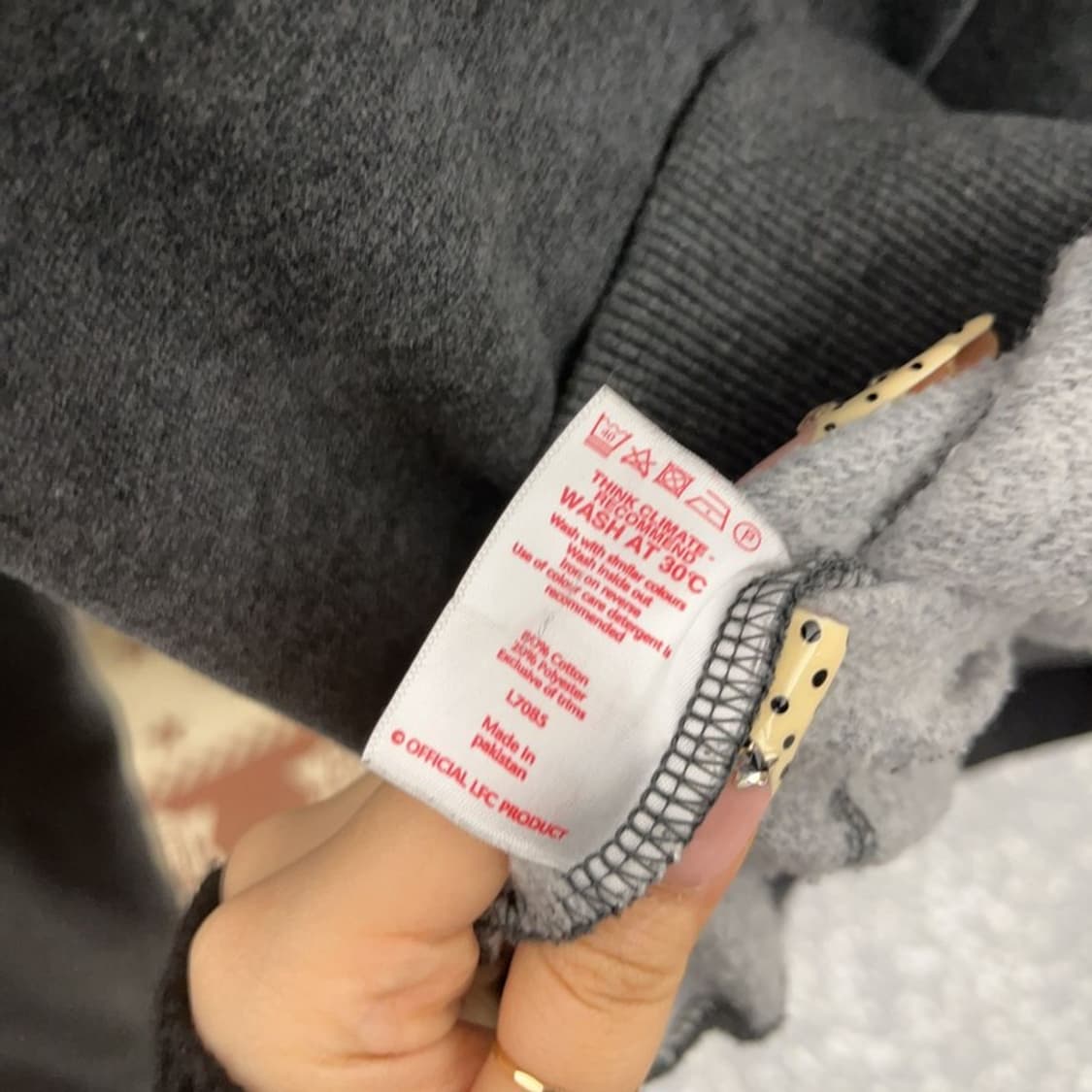 리버풀 올드스쿨 빈티지 자수패치 약기모 후드집업 90 C09713 상품이미지6