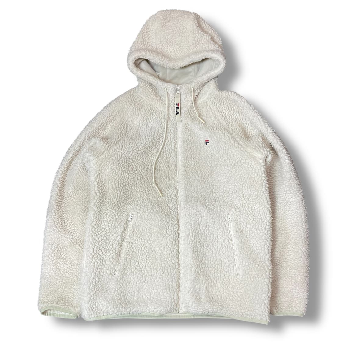 FILA 휠라 후드 플리스 후리스 자켓 점퍼 L 상품이미지1