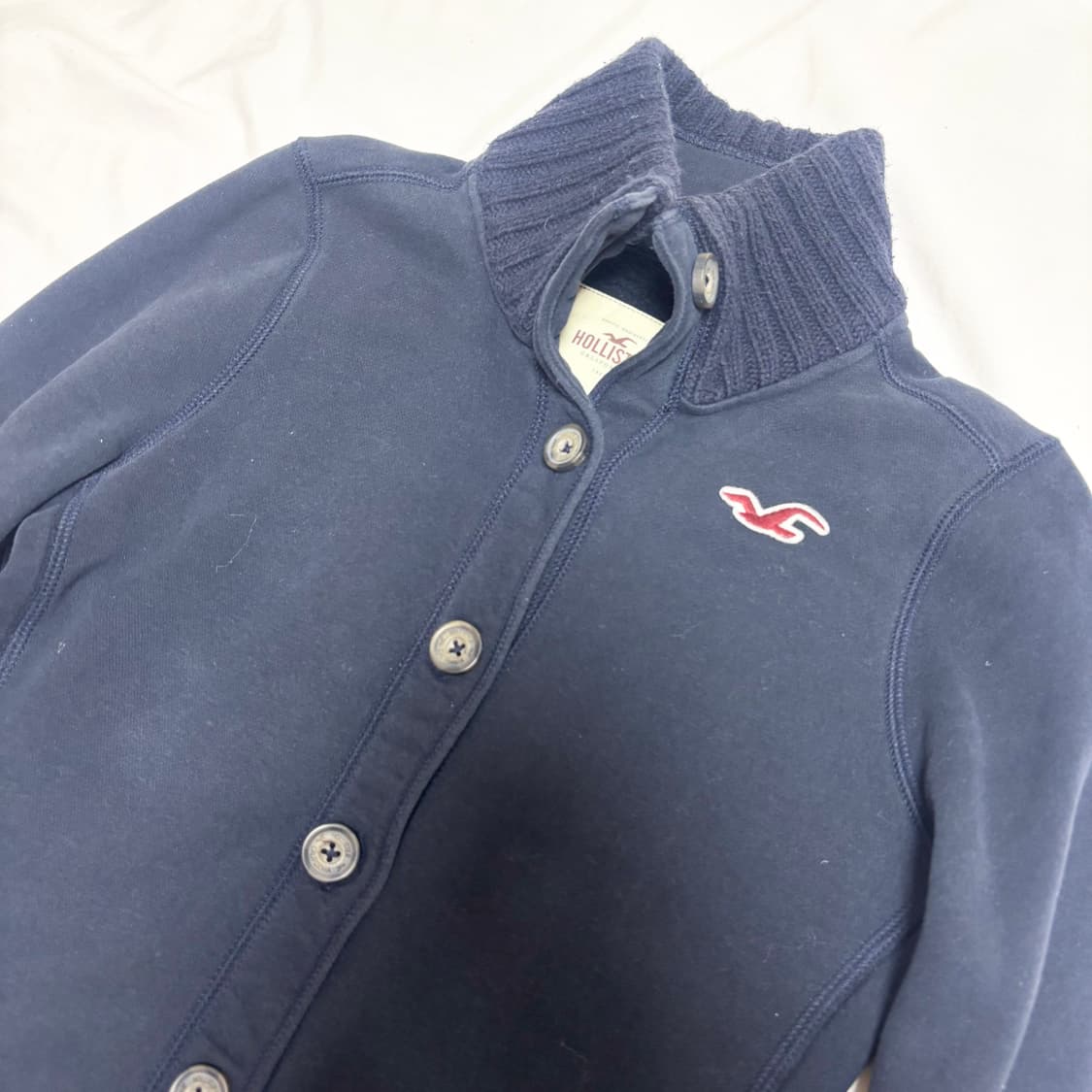 빈티지 y2k 홀리스터 네이비 기모 가디건 상품이미지2