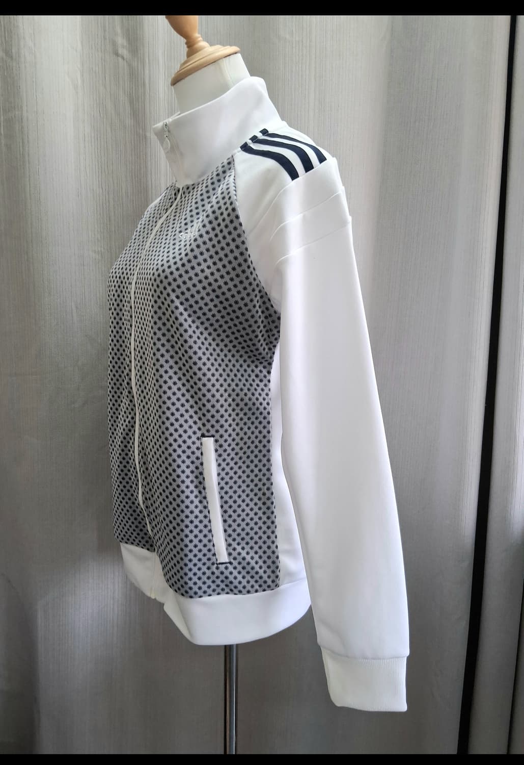 아디다스  화이트 패턴 져지(공용남90여95) 상품이미지5