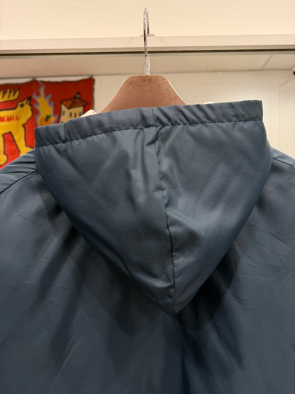 90s Holloway 나일론 쿼터 집업 아노락 후드 웜업 (USA) 상품이미지7