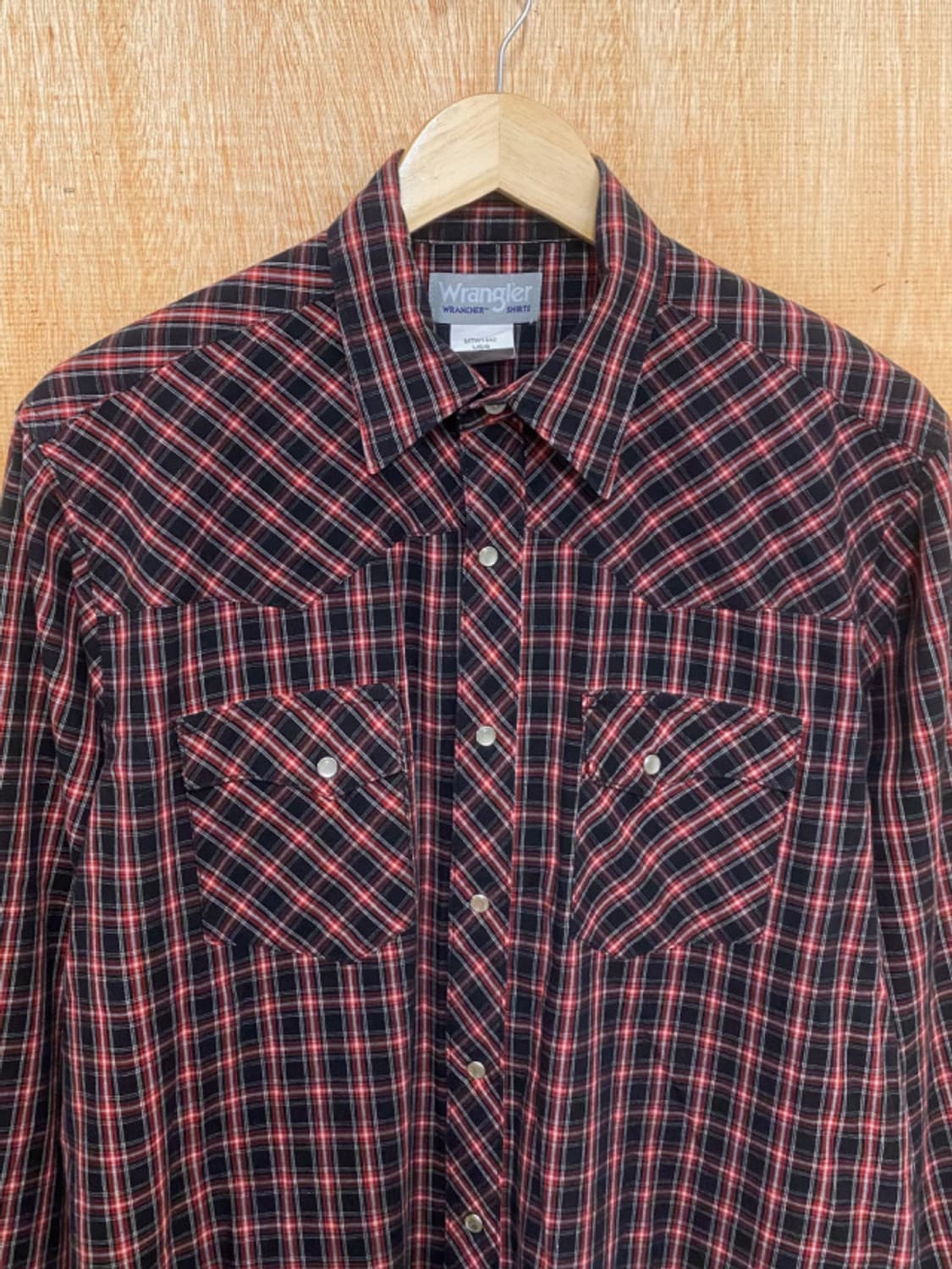 WRANGLER check western shirts 랭글러 웨스턴 셔츠 상품이미지4