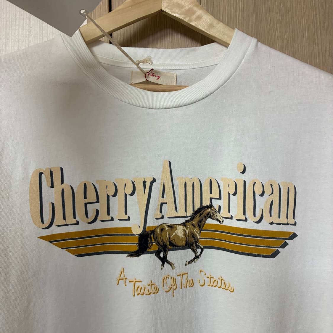 [M]cherry la 26시즌 티셔츠 화이트 상품이미지3