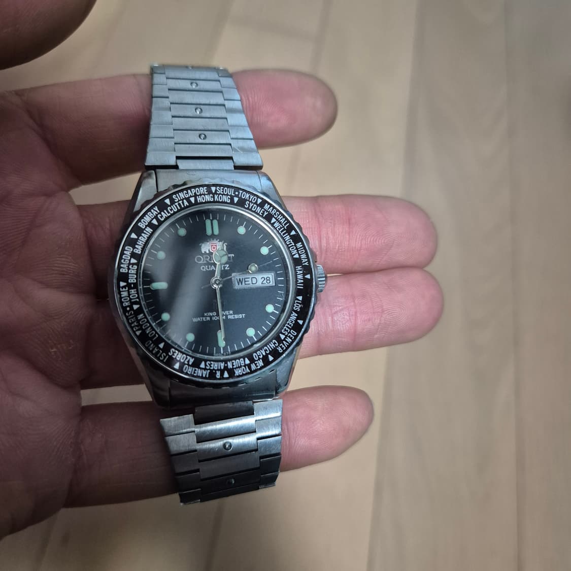 빈티지 오리엔트 킹다이버 월드타임 상품이미지6