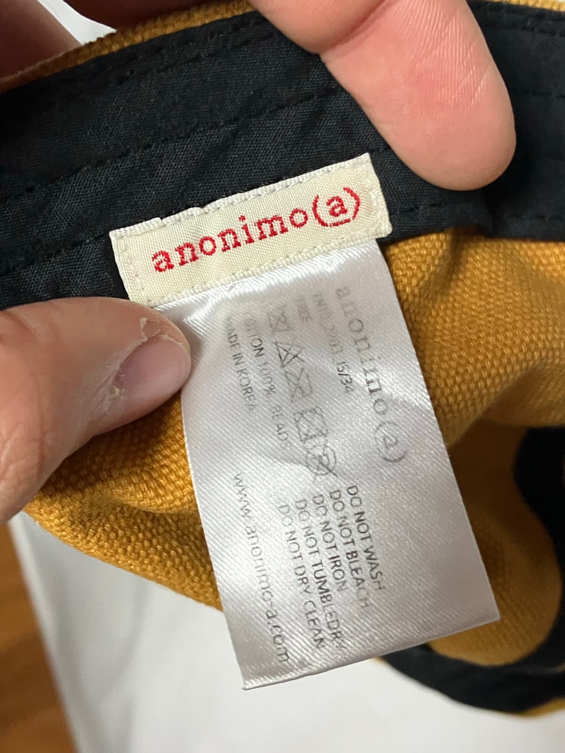 아노니모아노니마 패치로고 오렌지 캡 상품이미지3