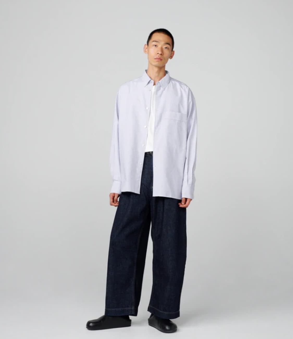 스튜디오니콜슨 셔츠 스트라이프 블루 상품이미지3