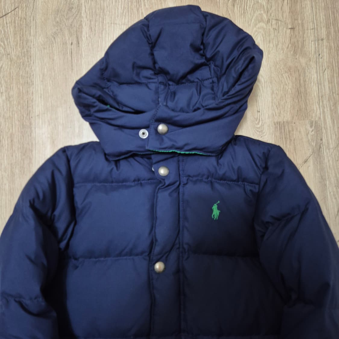 폴로 랄프로렌 키즈 스몰포니 덕다운 후드 패딩 점퍼 (5) 상품이미지2