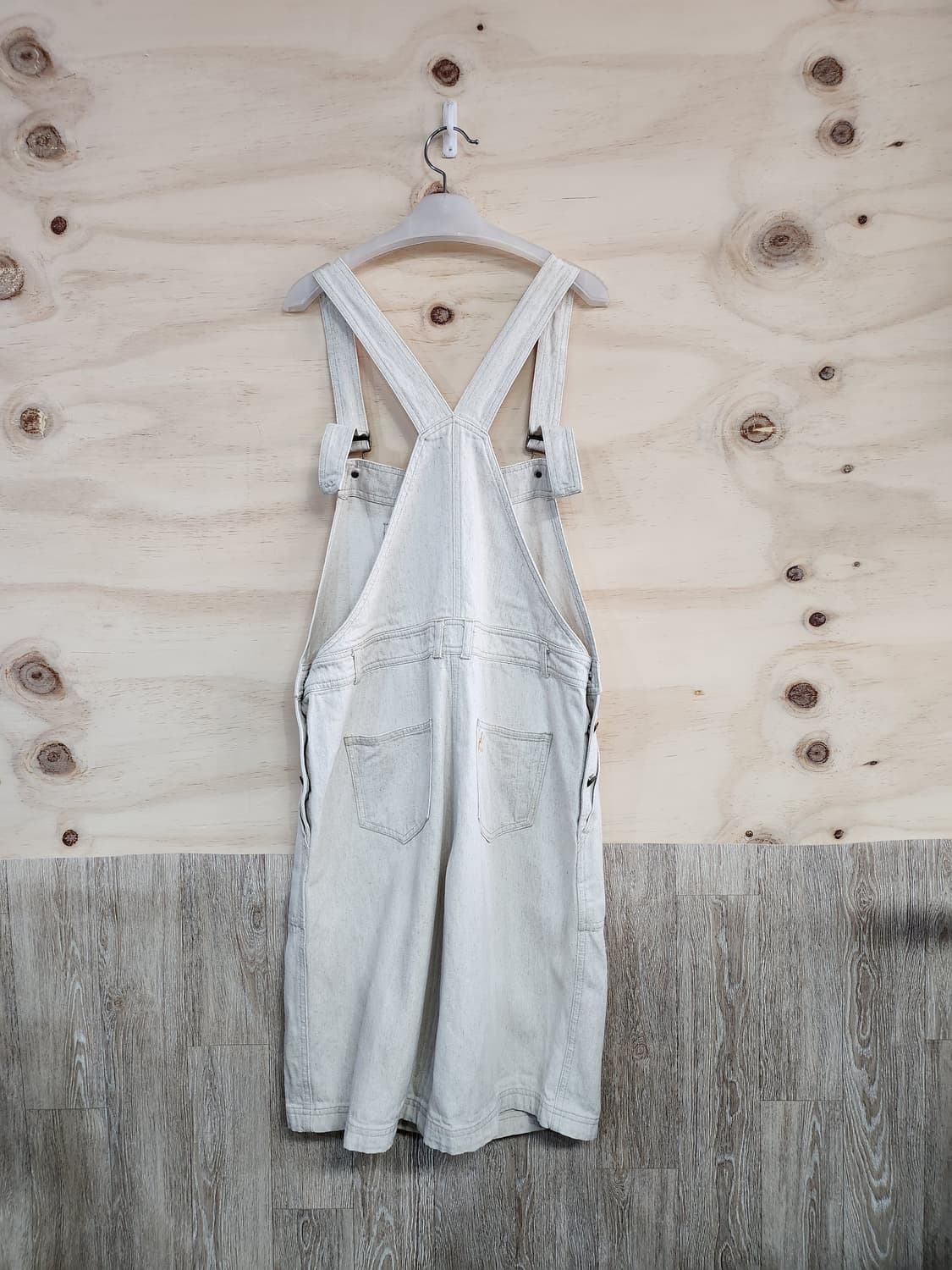 232) 빈폴 린넨블랜드 5부 멜빵바지 상품이미지2