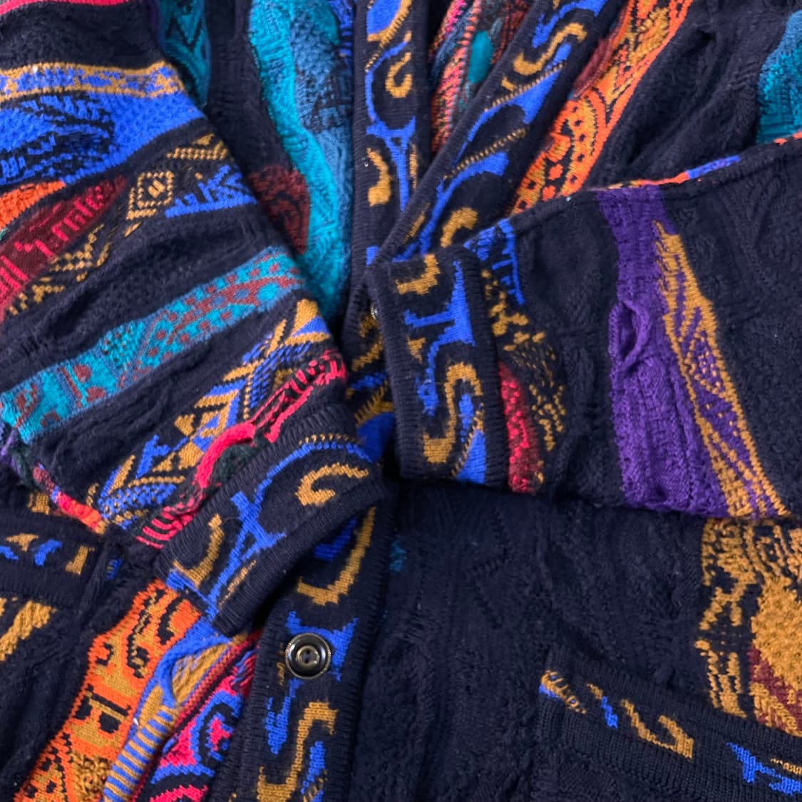 쿠지 케이블 니트 가디건 상품이미지5