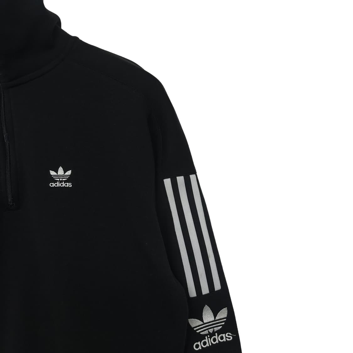 아디다스 락 업 트레포일 로고 하프 집업  상품이미지3