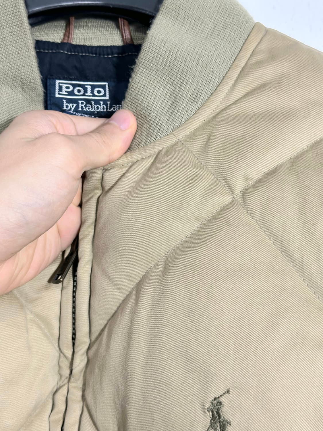 폴로랄프로렌 베이지 푸퍼 퀼팅 패딩 M 상품이미지7