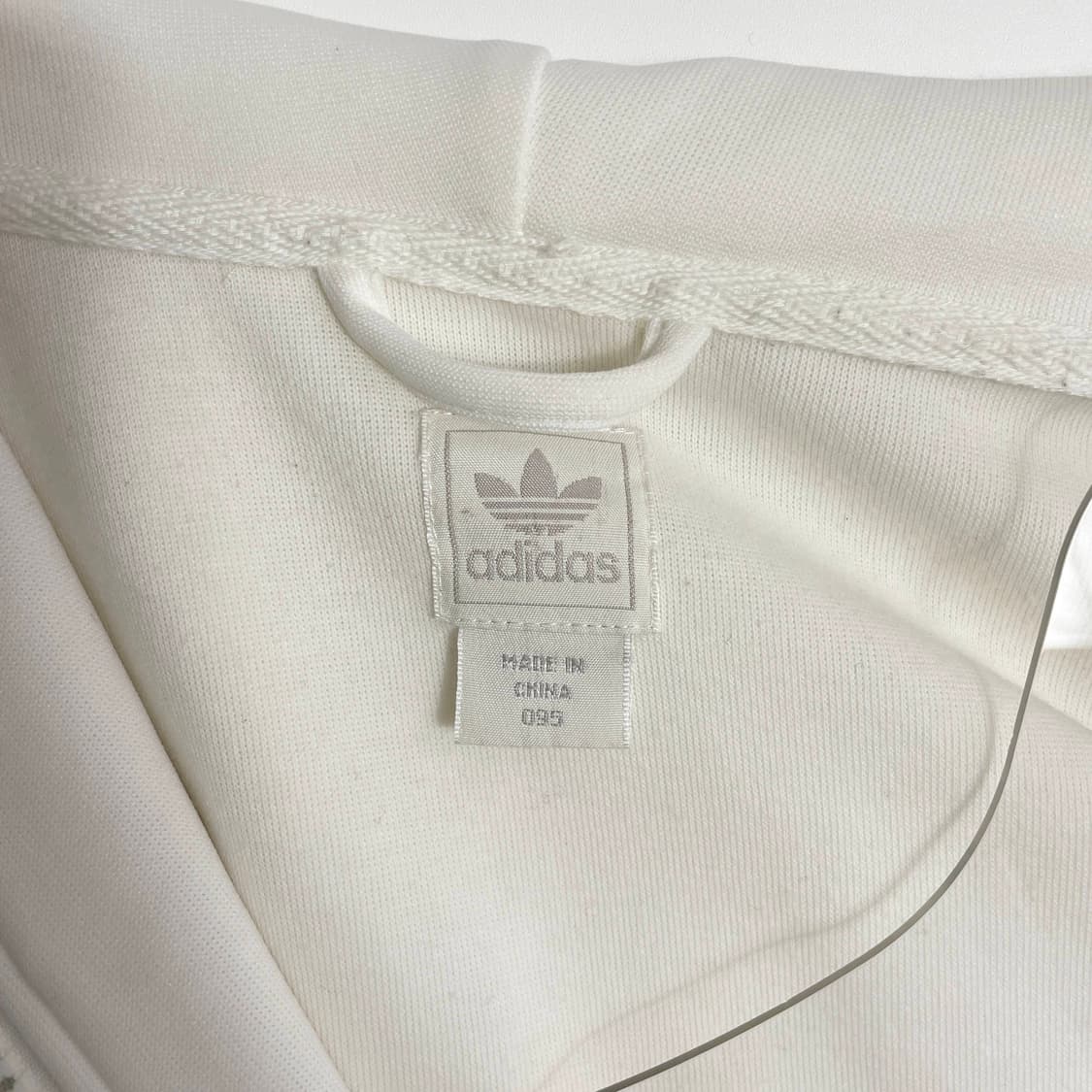 E2 아디다스 00's 화이트 퍼플 후드 집업 져지 95사이즈 상품이미지5