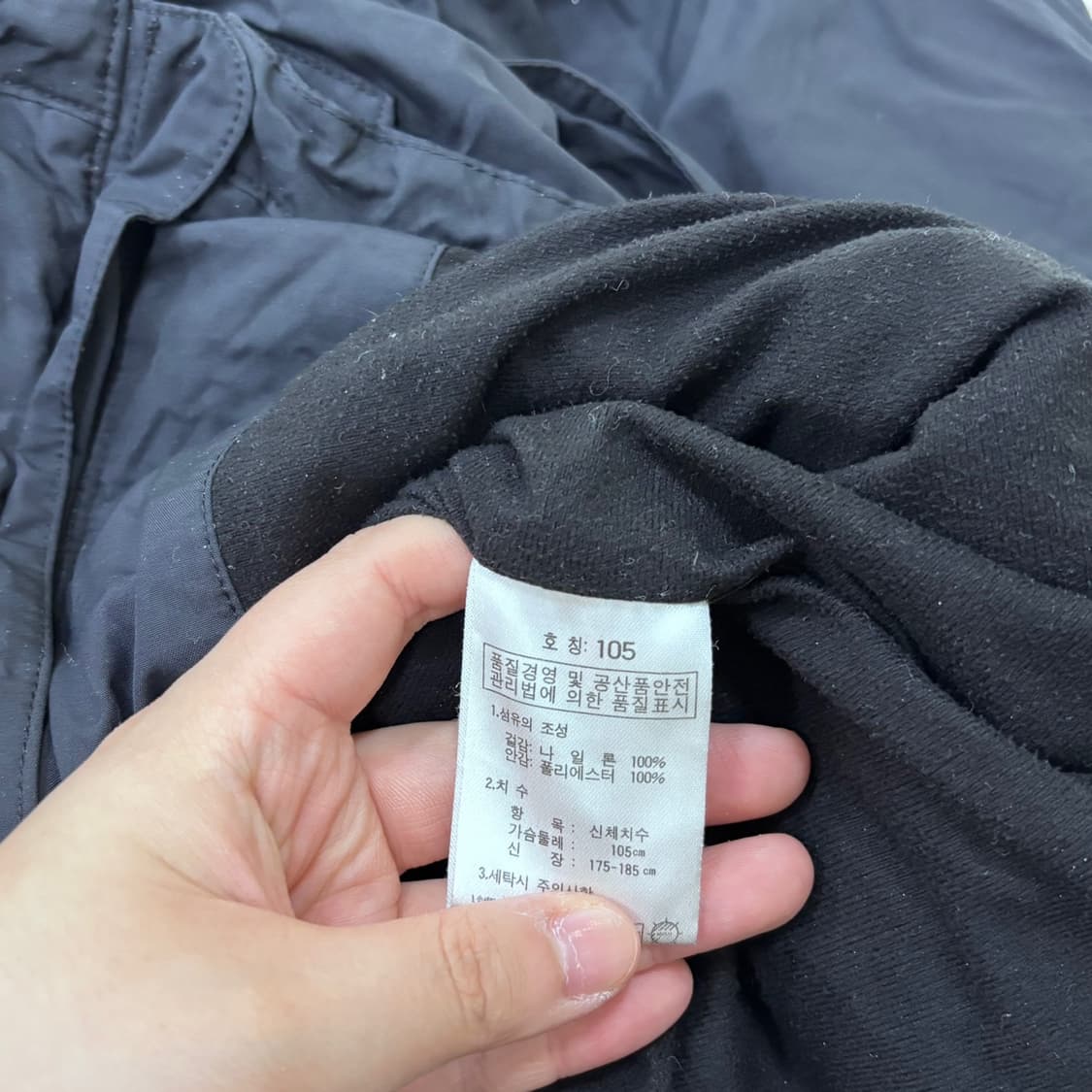 105 K2 남성 블랙 후드 바람막이 자켓 0529Y 상품이미지4