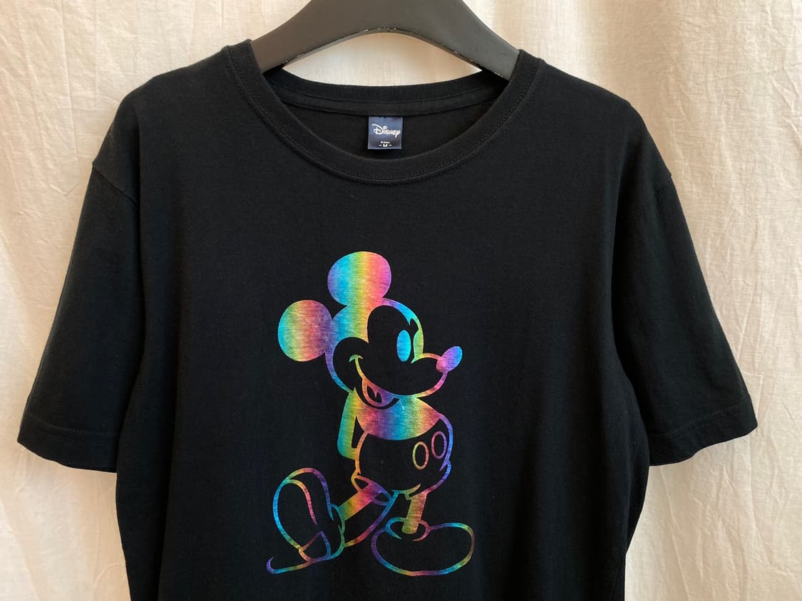 DISNEY 블랙 미키 반팔티셔츠(M) 상품이미지3