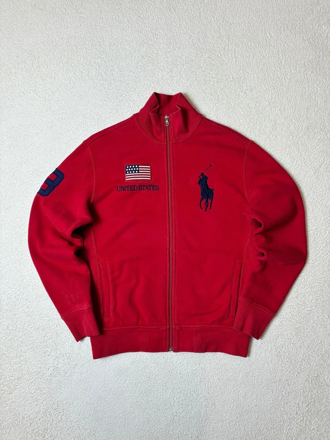 폴로 랄프로렌 00's US 빅포니 브리튼 레드 코튼 집업 PN6627 상품이미지1
