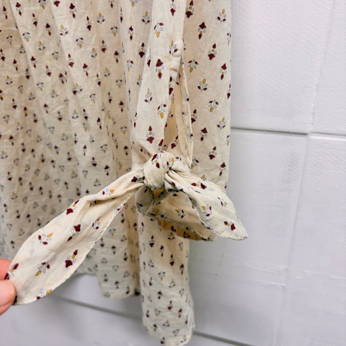 persodea 잔꽃 리본 모리걸 블라우스 JPN 상품이미지3