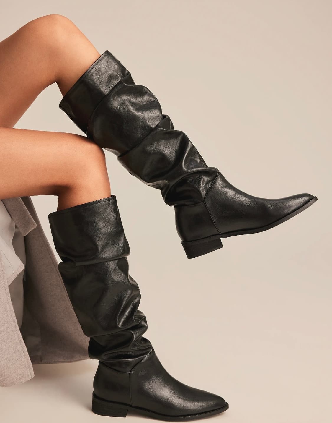 Cider 블랙 롱부츠(새상품) 상품이미지4