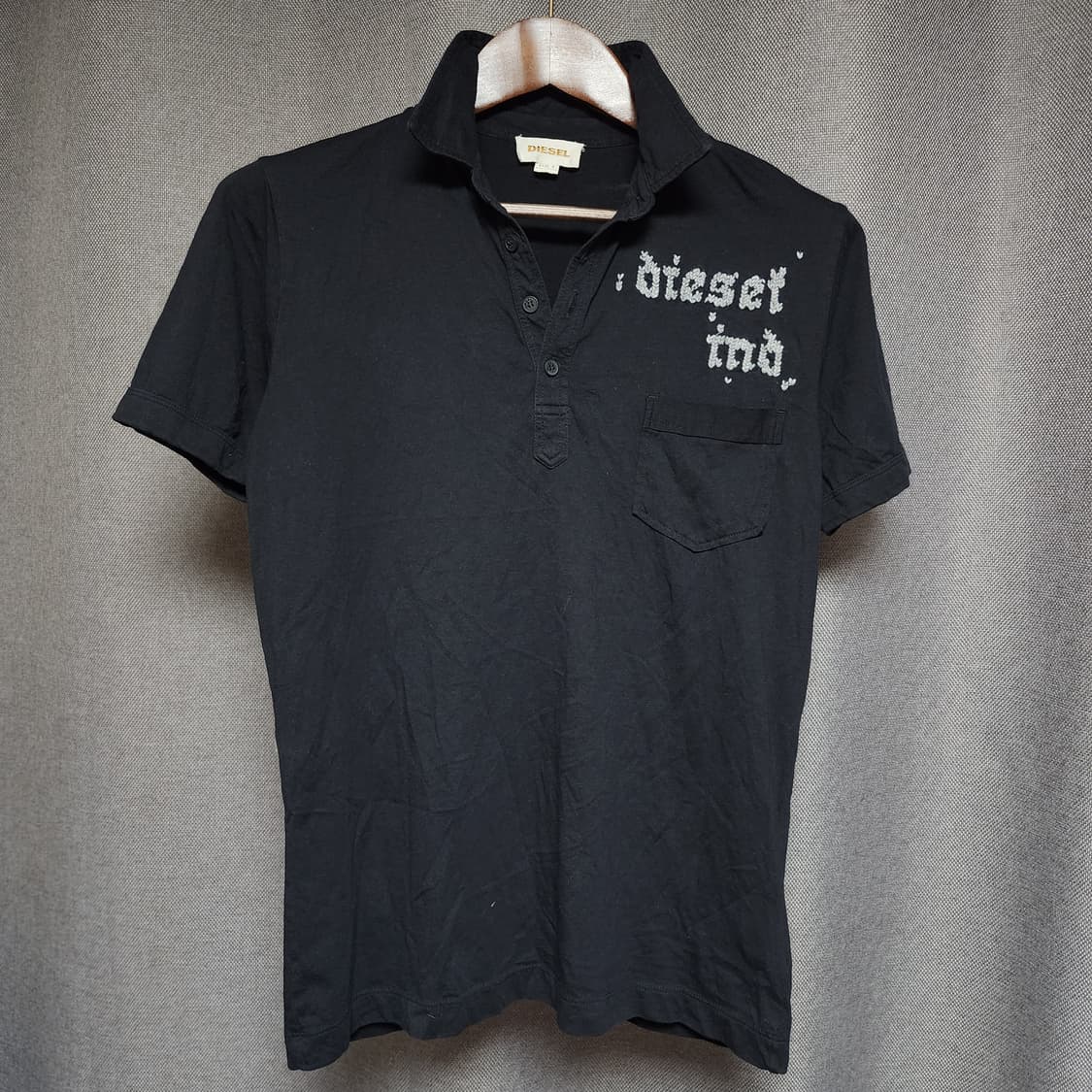 DIESEL Poket 보헤미안 카라 반팔티 상품이미지2