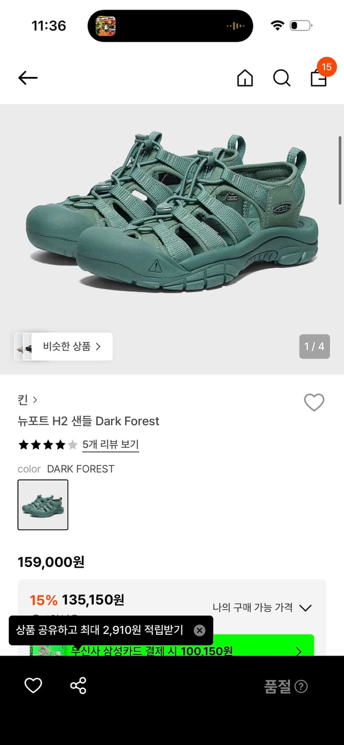 킨 뉴포트 H2 다크포레스트 250 상품이미지2