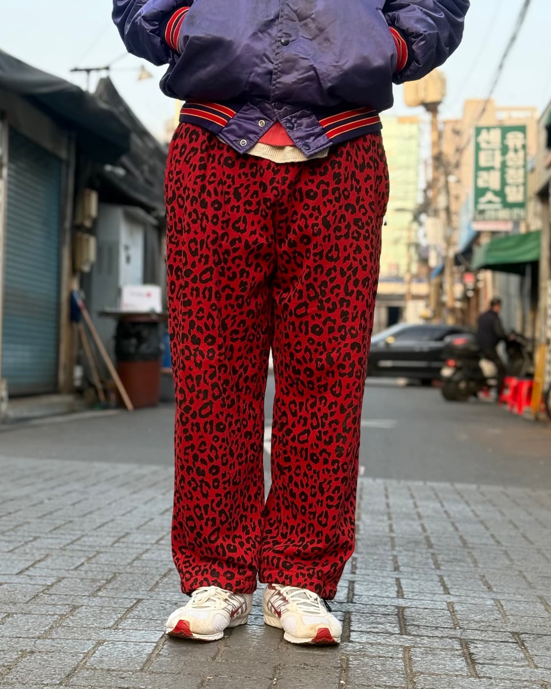 패치선데이 트랙 팬츠 레드 XL 상품이미지8