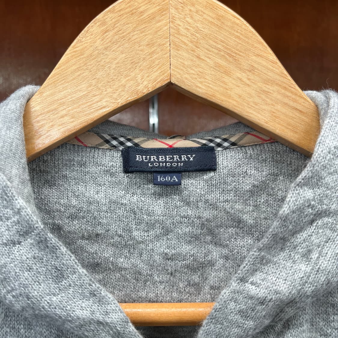 버버리 울 혼방 니트 후드집업  [ 44 ] 상품이미지5