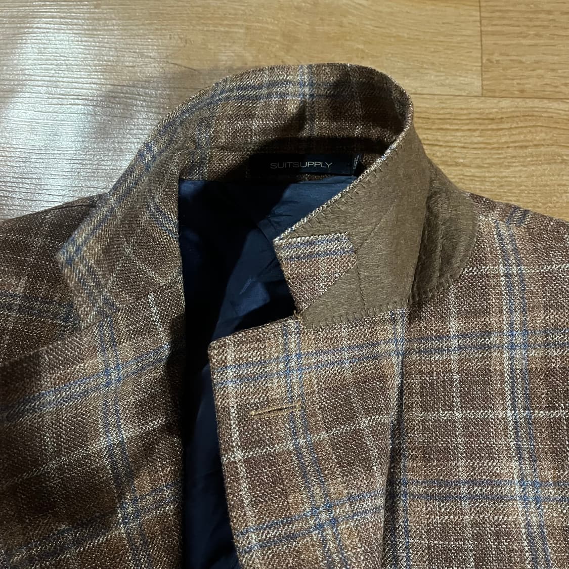 [97] 수트서플라이 타탄체크 린넨실크 자켓 상품이미지3