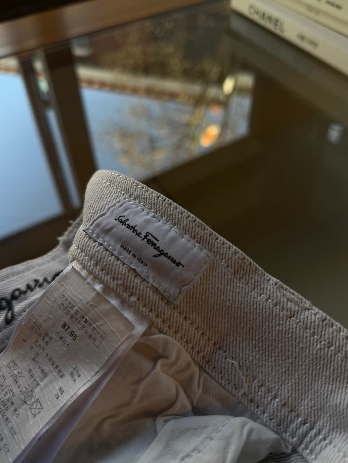 살바토레 페라가모 화이트 데님 87-98 상품이미지8