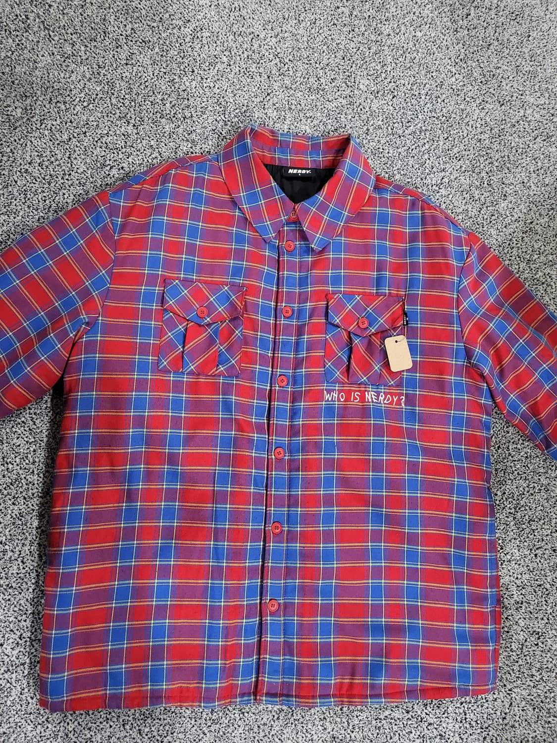 널디 체크무늬 셔츠자켓  상품이미지2