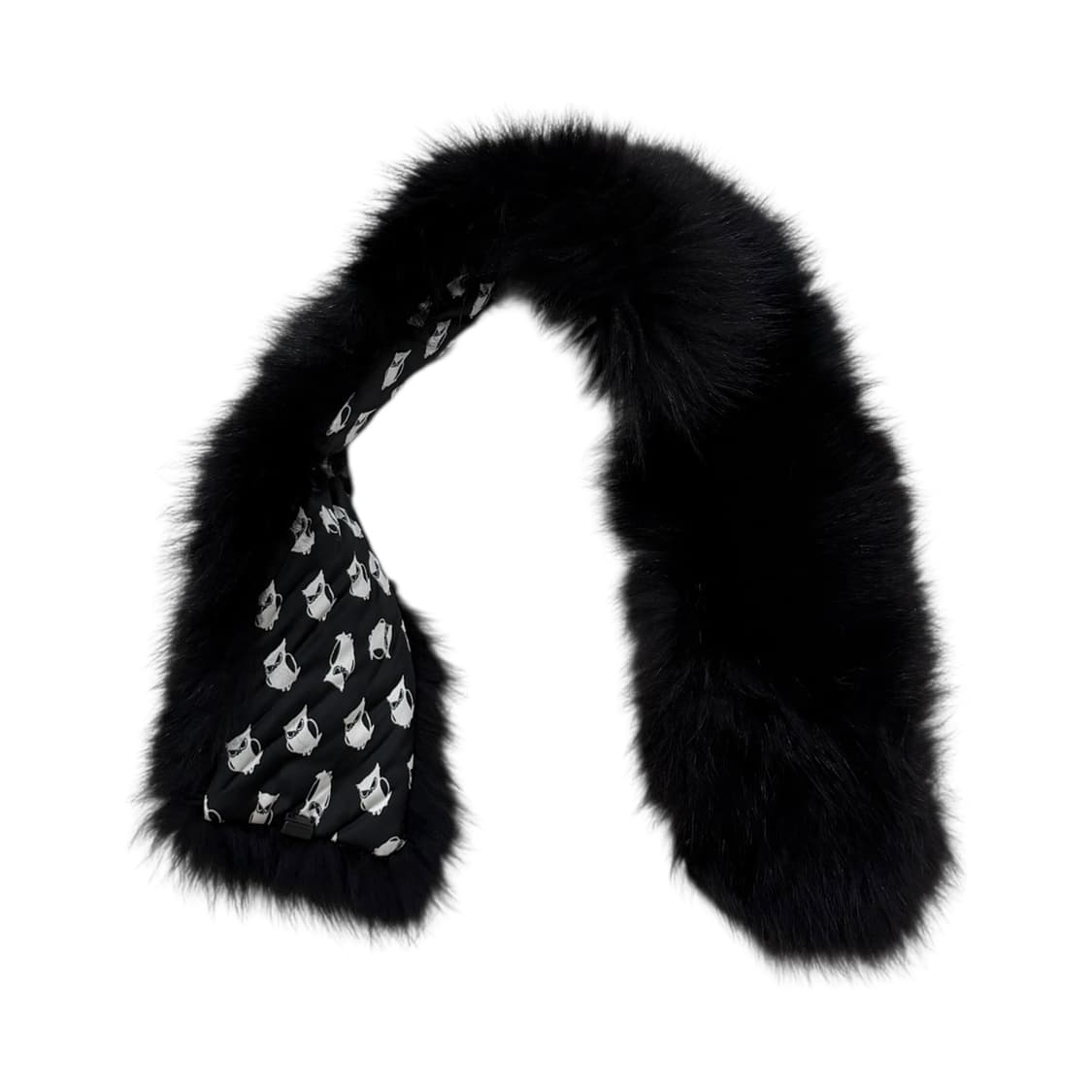 럭키슈에뜨 퍼 넥워머 머플러 블랙 상품이미지1