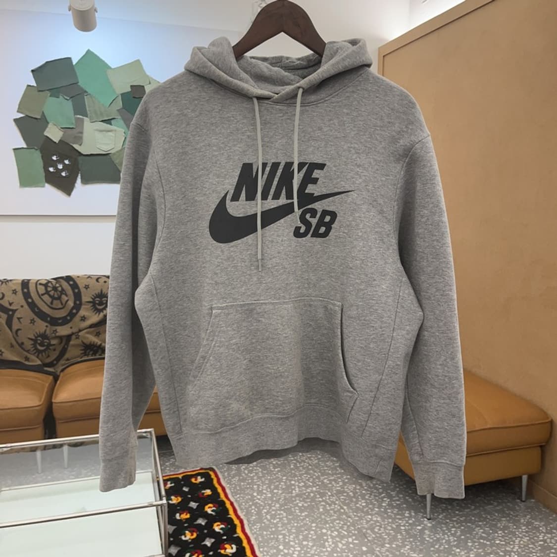 나이키SB 올드스쿨 프린팅 오버핏 약기모 후드티 M C07802 상품이미지3