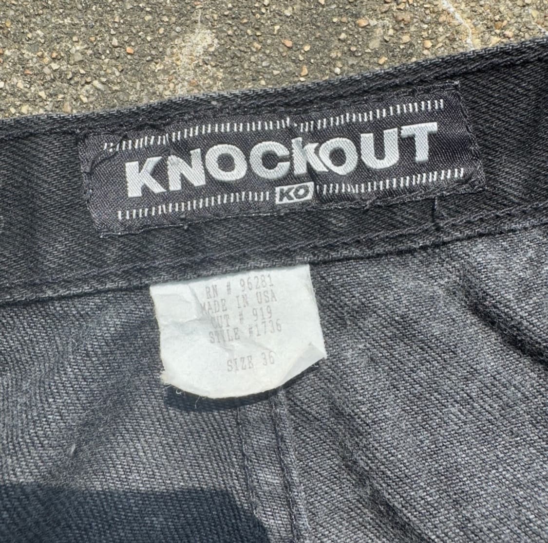 [36] 90s KNOCK OUT 넉아웃 빈티지 데님 팬츠 상품이미지9