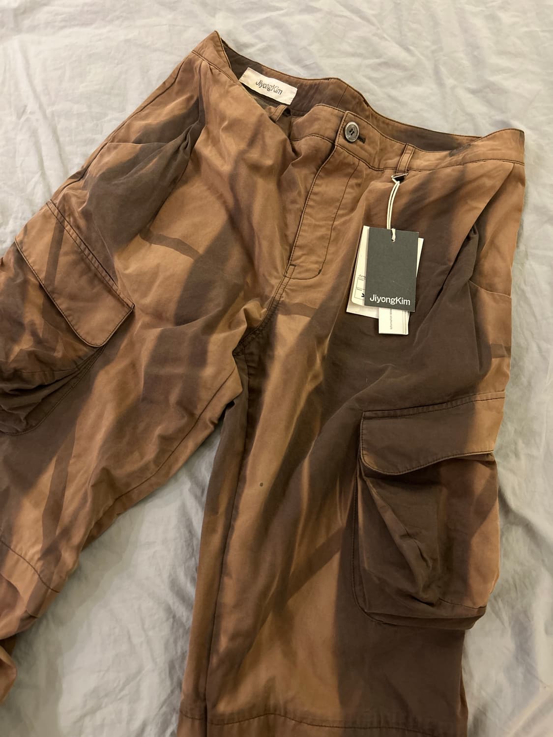 지용킴 선블리치 카고 코튼팬츠 상품이미지1