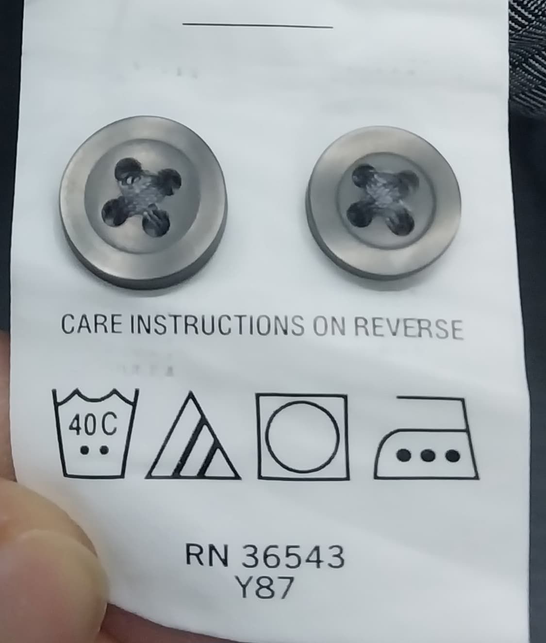 DKNY  슬림핏 셔츠 그레이 17-2/1 (105-110) 상품이미지5