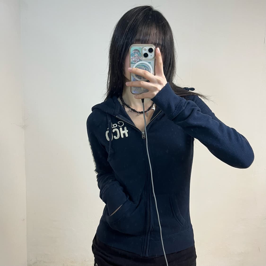 Hollister navy hoodie zip-up 상품이미지1