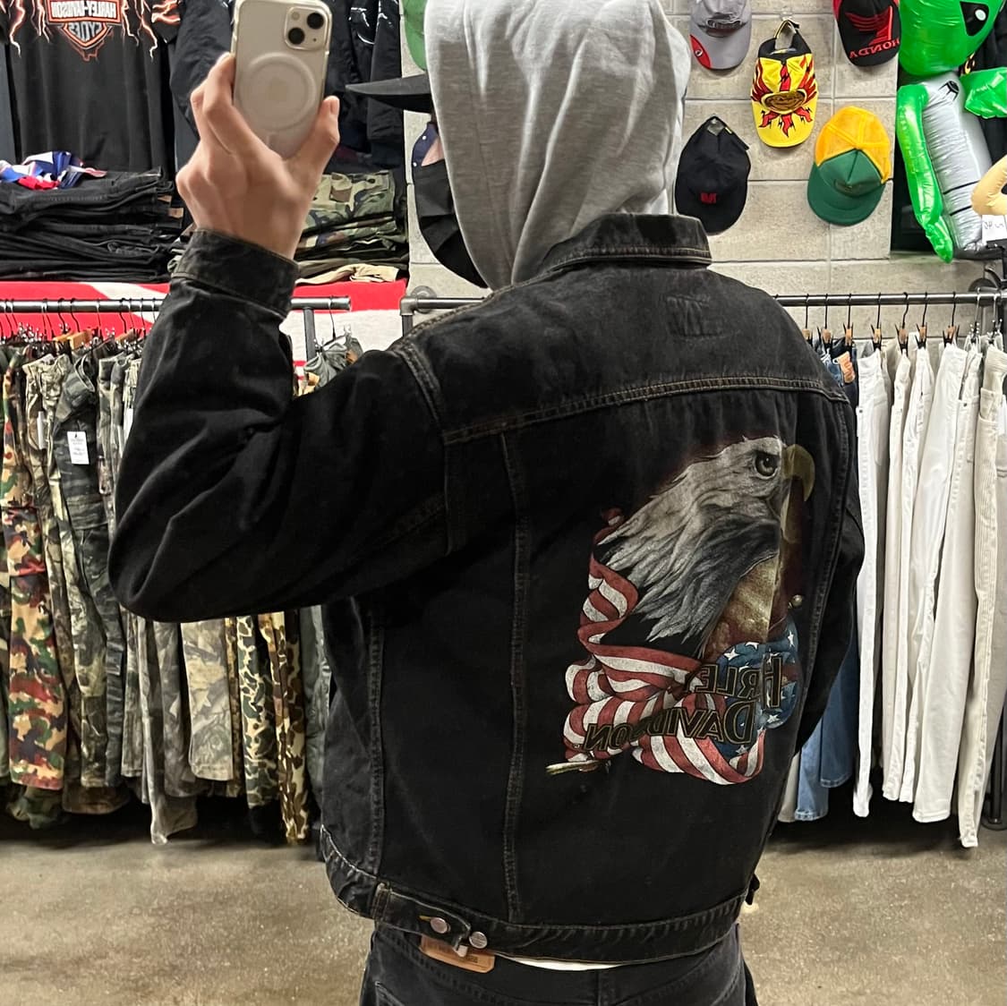 90s 할리데이비슨 데님 자켓 (105) 상품이미지7